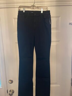 NWT Old Navy Mid-Rise Kicker Boot Cut Black Jeans